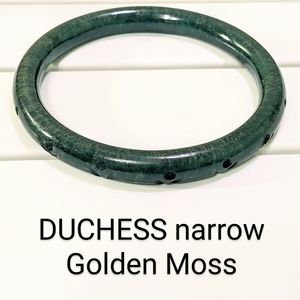 1 Splendette DUCHESS Narrow Golden Moss Bangle